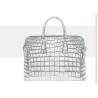 Buy cheap Crocodile Messenger Ladies Men'S Black Leather Laptop Briefcase Bag from wholesalers