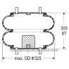 Buy cheap 711954 2076095 Rubber Convoluted Air Spring 2B12-320 Goodyear Air Ride Bags from wholesalers