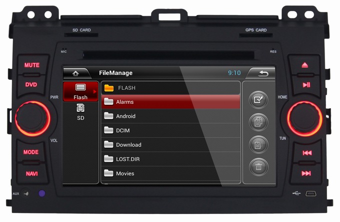 Ouchuangbo Auto DVD Stereo Player for Toyota Prado 2008-2011 Android 4.2 System iPod USB Wifi OCB-8626B