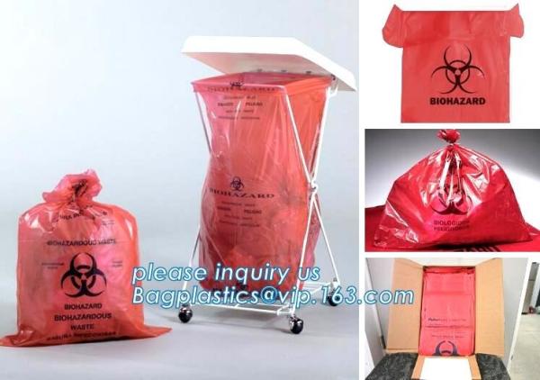 Buy cheap Biohazard Medical Waste Plastic Trash Bag For Hospital, biohazard specimen bag k bag, pharmacy use bags for hospit from wholesalers