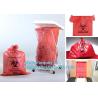 Buy cheap Disposable plastic biohazard bags infectious linen waste bags, Yellow Biohazard Waste Bag Medical Specimen Transport Bag from wholesalers
