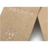 Buy cheap Custom Printed Brown Texture Paper Luggage Tags Gold Foil Stamping Logo Supplier from wholesalers