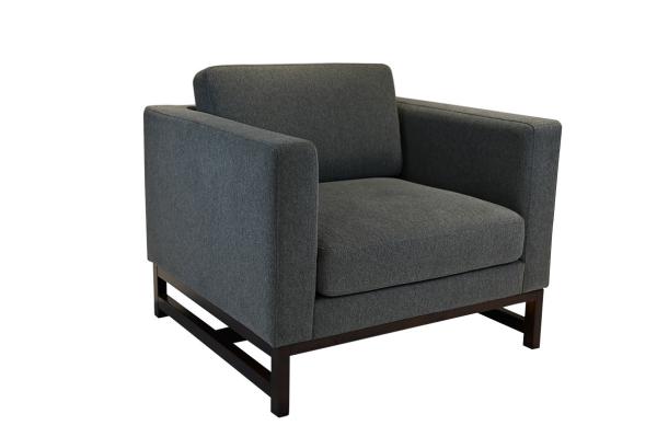Buy cheap Modern Lobby Lounge Furniture Metal Frame Single Sofa Armchair from wholesalers