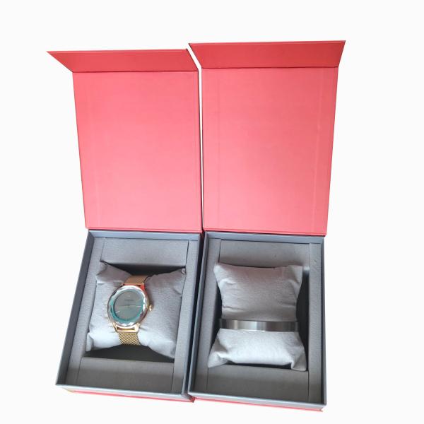 Buy cheap Red Cardboard Paper Empty Wrist Watch Gift Box Packaging Customized from wholesalers