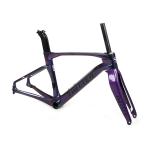 holographic black Small Carbon Road Bike Frame Set XXS for kids