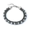Buy cheap Stainless steel gallstones fashion jewelry, niche high-end design, personalized explosive steel titanium bracelet for men from wholesalers