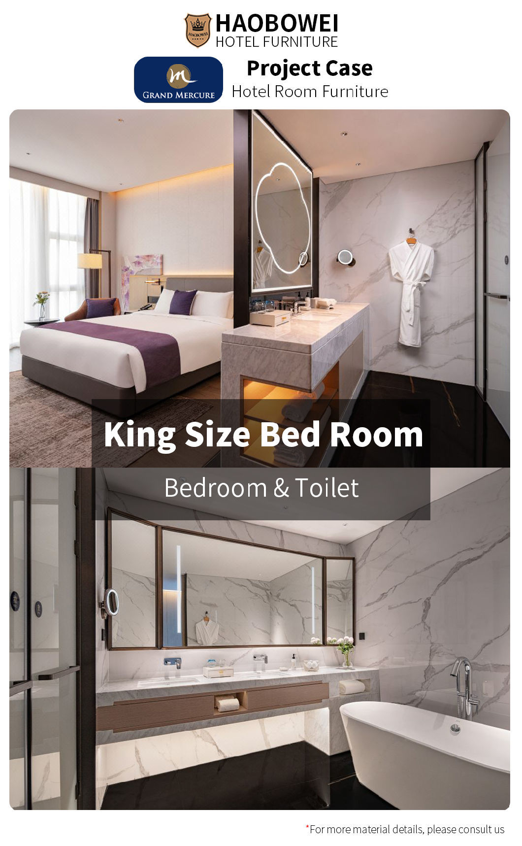 Furniture Foshan China Modern Luxury Double Bedroom Set Factory Five Star Hotel