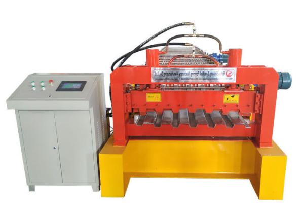 Buy cheap Galvanized Steel Deck Forming Machine , Floor Tiles Manufacturing Machines Chain Size 2 Inch from wholesalers