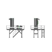 Buy cheap Vertical 1000kg/H Q235B Hammer Mill Unit product