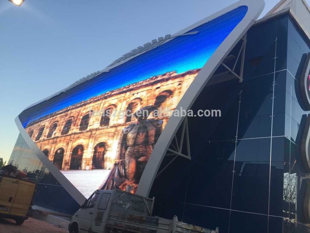 P16 Outdoor Advertising Led Screen Flexible Transparent Led Curtain Display Portable