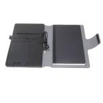 Pu Leather Led Logo Power Bank Wireless Charging Notebook Luxury Magnetic