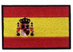 Environmental Friendly Sew On Spain Country Flag Patches 6.2cm Height