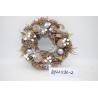 Buy cheap Wholesale Artificial Christmas Door Decoration Supplies Nature Pine Cone Large Christmas Wreath Garland Decor from wholesalers