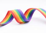 T008 Rainbow Stripe Polyester Webbing Trim