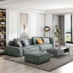 Customized Size Living Room Sofas Sectional With High Density Sponge