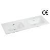 Buy cheap White Double Vanity Top Bathroom Sink 1200mm Porcelain For Cabinet from wholesalers