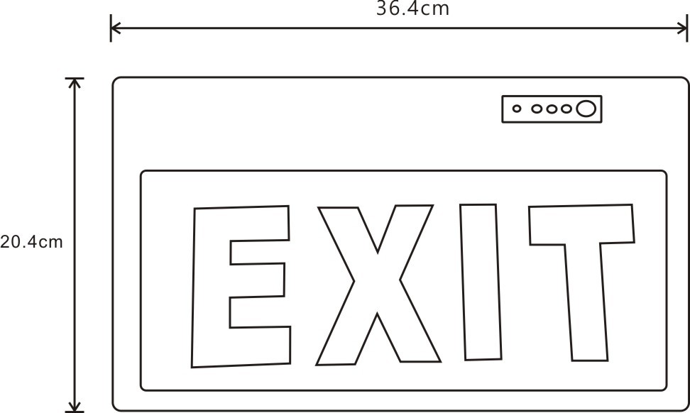 emergency led light sign led emergency light