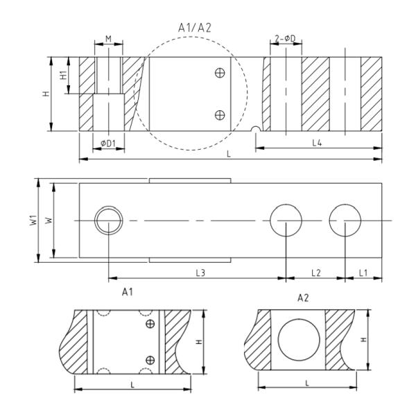 Forklift Scale Load Cell For Sale 5T Alloy Steel Stainless Steel Weighing Sensor