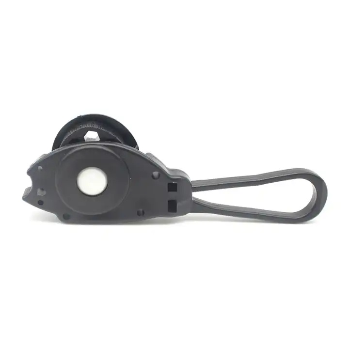 FTTH Fish Type Flat Optical Fiber Drop Cable Clamp with High Tension Strength in Nylon