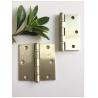 Buy cheap Satin Nickel Ball Bearing Door Hinges , 2 Bb Bearing Gate Hinges Steel Circle Flat Head Polished from wholesalers