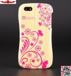 New Fashion Design 3D Printing Flowers Aluminum Bumper Cover Case For Iphone 5