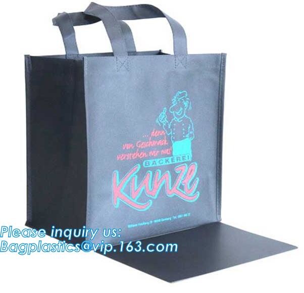 Classic Black Non Woven Fabric Shopping Carry Bag Wholesale Non woven Bag Printable Bags With Handle, company, limited