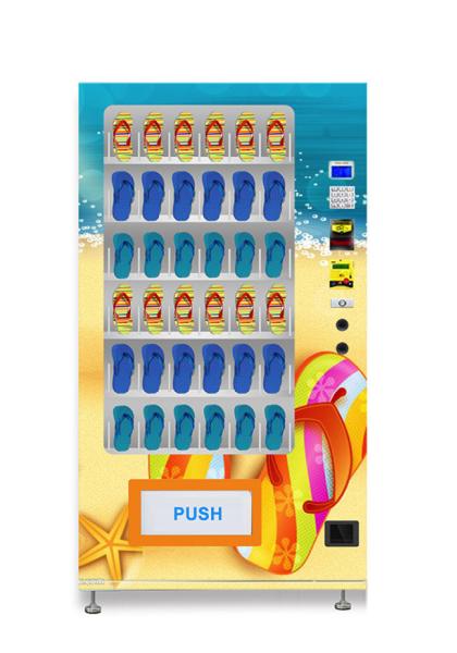 Buy cheap Automated Flop Slippers Shoe Vending Machine Metal Frame 870 * 830 * 1930MM from wholesalers