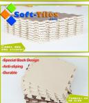 3/8" Light Oak Foam Wood Grain Floor Tiles