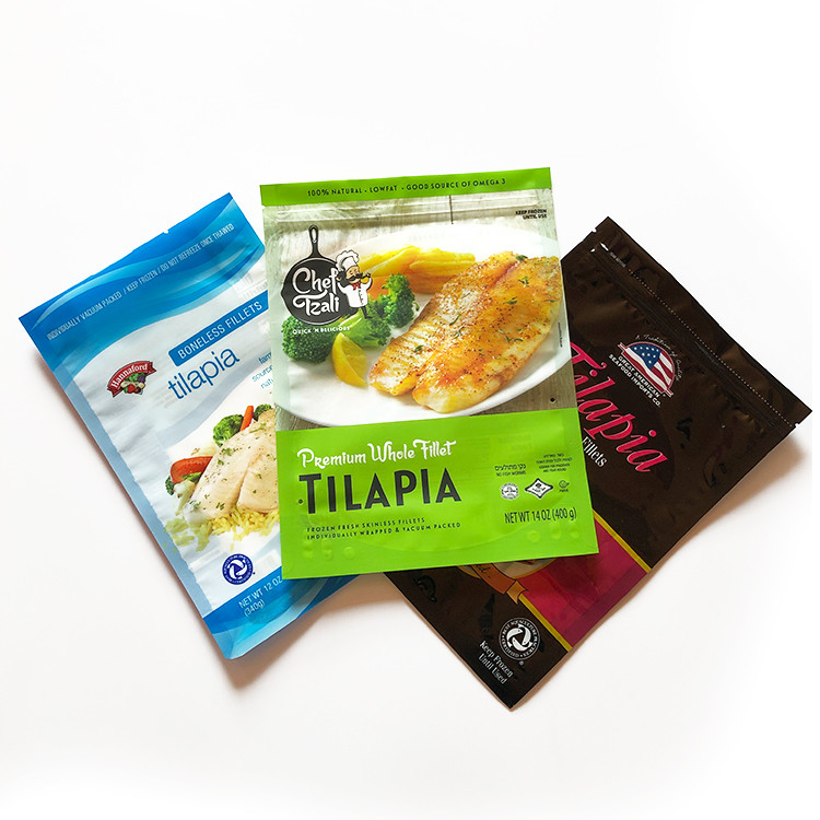 Low price bulk clear heat seal plastic standard sizes bag custom food pouch