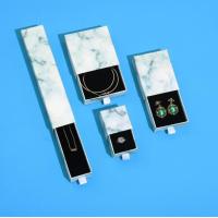Buy cheap 1000gsm 157gsm Paper Small Jewelry Box With Drawers Square Marble Pattern product