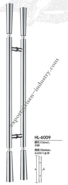 Buy cheap Stainless steel door handle HL6009, dia38 X 1200 from wholesalers