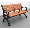 Buy cheap 3 Seater Outdoor Recycled Plastic Benches With Cast Aluminum Legs 1800mm Length from wholesalers