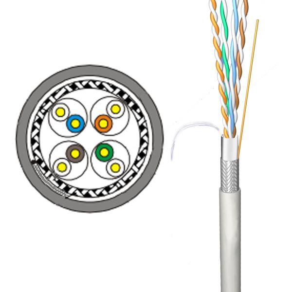 Buy cheap 8 Conductors LLDPE Jacket Cat5e UTP 24awg 4 Pair SF-UTP Cable from wholesalers