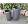Buy cheap Lightweight Cylinder-shaped Fiber Stone Garden Pot Size 1 30*30*60cm Weight 2 12.15kg from wholesalers