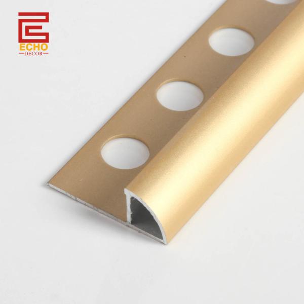 Decorative Aluminum Tile Trim Quarter Round On Tile Metal Border Tile Edging