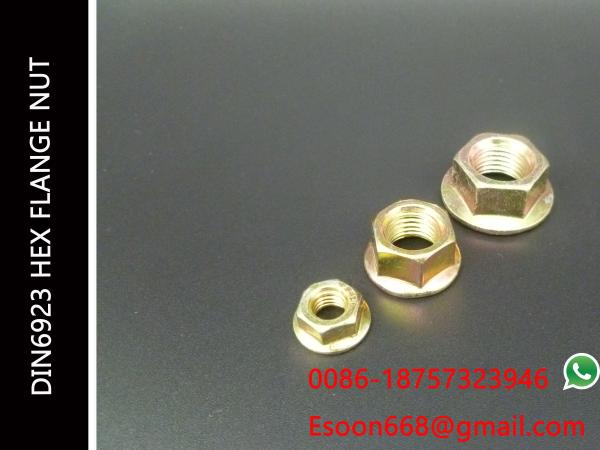 Buy cheap JIS1190 M12 Hex Flange Nut,Yellow Zinc Plated,Grade 4.8 25kg per box packing from wholesalers