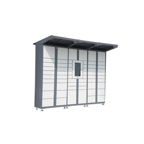 Steel Smart Parcel Delivery Locker Intelligent Express Cabinet One Main Two Duty