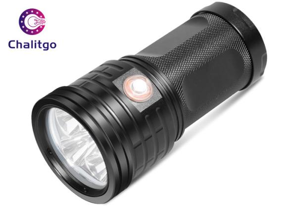 Buy cheap T6 Hunting High Lumen Flashlight , Rechargeable LED Flashlight Black Outdoor from wholesalers
