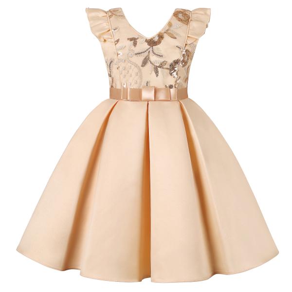 Buy cheap Little Flying Sleeve Summer Children'S Clothing Sequin Dress Festive Party from wholesalers