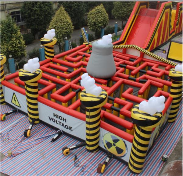 Buy cheap Inflatable popular customized sport game outdoor inflatable haunted house laser maze from wholesalers
