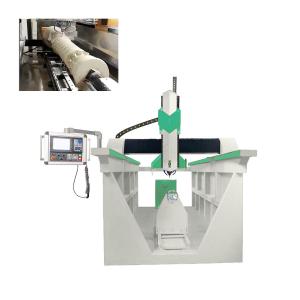 Wholesale Double Spindles 1800x4600x2150mm CNC Stone Carving Machine For Column from china suppliers