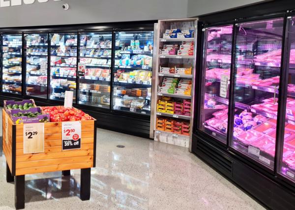 Buy cheap Supermarket Upright Glass Door Display Freezer Low Temperature from wholesalers
