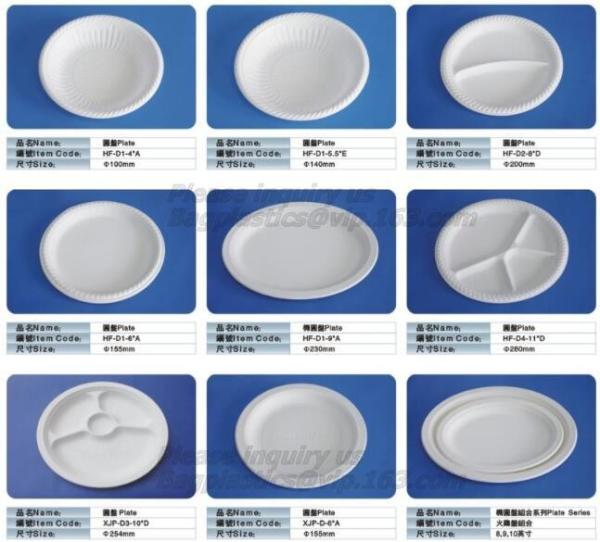Buy cheap Round 11 inch 4 compartment disposable corn starch plates,3 compartments disposable corn starch plates, corn starch pack from wholesalers