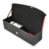 Buy cheap Leather Wine Gift Packaging Box With Button Closure And Ribbion Stand from wholesalers