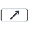 Buy cheap Low Cost Rectangular Shaped Sign Outdoor Direction Sign White and Black Traffic Plate On Sale from wholesalers