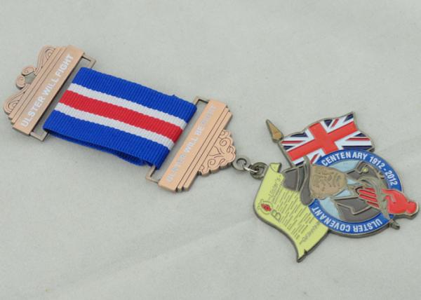 Buy cheap Ulster Will Fight Custom Awards Medals , Die Casting , Antique Copper Plating from wholesalers