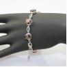 Buy cheap Women Jewelry 925 Silver Created 7x9mm Oval Garnet Cubic Zircon Tennis Bracelet(B05RED) from wholesalers