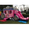 Buy cheap Kids Party Princess Carriage Bounce House With Slide Commercial Inflatable Bouncer Castle For Girls from wholesalers