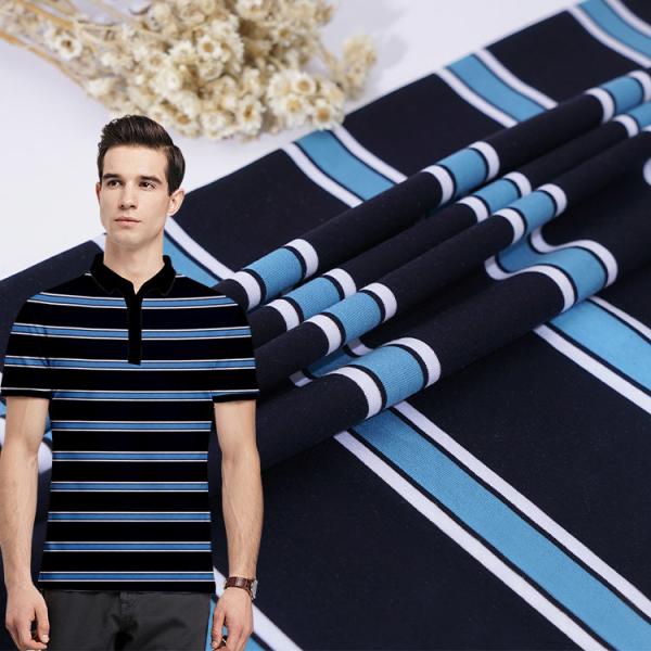 Buy cheap 100% Cotton Single Jersey Fabric Yarn Dyed 175gsm For Business Attire from wholesalers