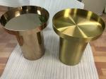 mirror silver stainless steel table base modern metal round coffee table